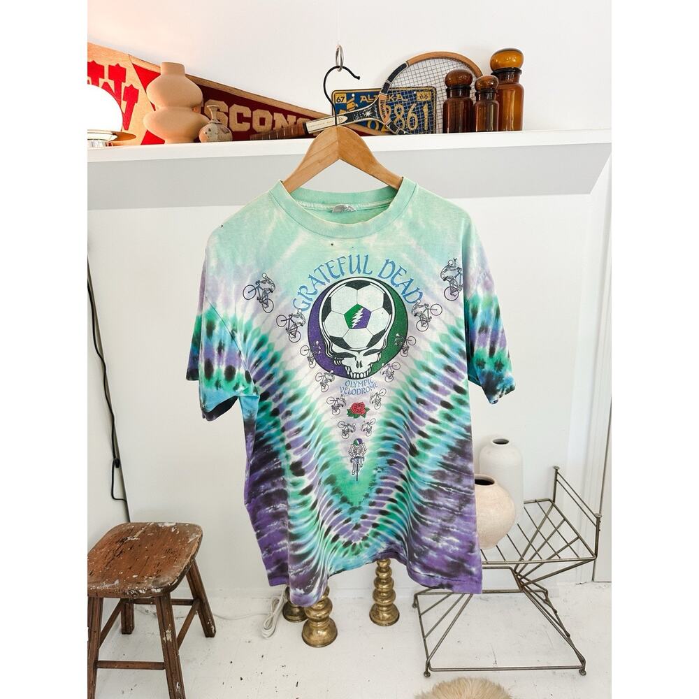 Vintage 1990 Grateful Dead Olympic Velodrome Los Angeles Band T-Shirt XL